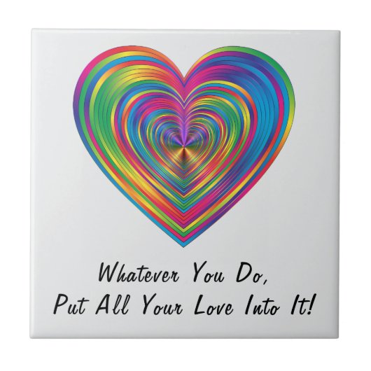 "Was auch immer Sie tun" Fliese (Vorderseite)