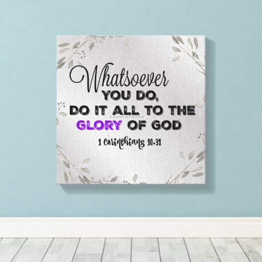 Was auch immer Sie tun: Zitat über die Verse Gotte Leinwanddruck (Insitu (Holzboden))