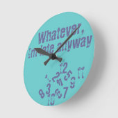 Was auch immer späte Wanduhr im (Winkel)