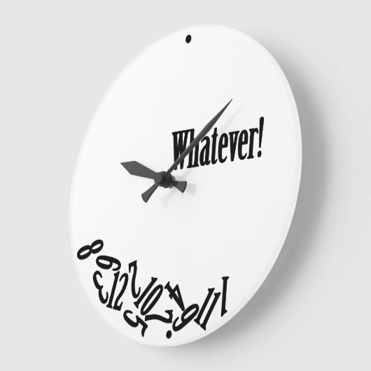 Was auch immer - Stückzahlen Große Wanduhr (Winkel)