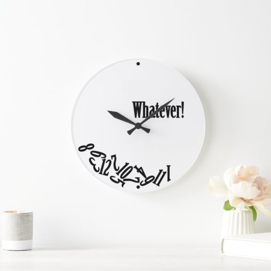 Was auch immer - Stückzahlen Große Wanduhr (Zuhause)