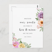 Was auch immer unsere Soule sind, Emily Bronte Postkarte (Vorne/Hinten)