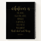 Was auch immer wahr ist, die Philippinen 4:8 Notizblock (Rückseite)