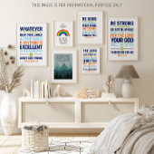 Was auch immer wahr ist, die Philippinen 4:8 Post Poster