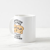 Was auch immer wir essen Brot Puppe Kaffeetasse (Vorderseite Links)