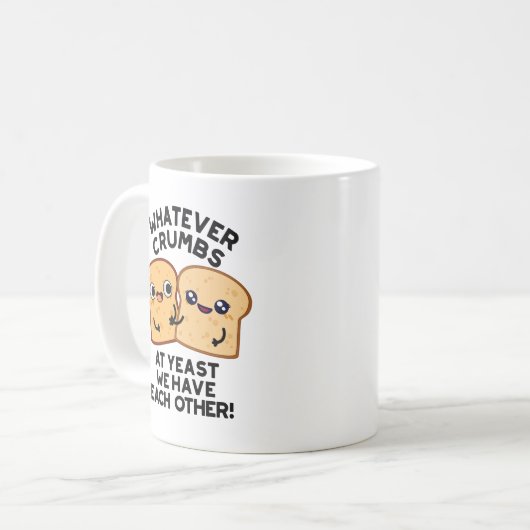 Was auch immer wir essen Brot Puppe Kaffeetasse (Vorderseite Links)