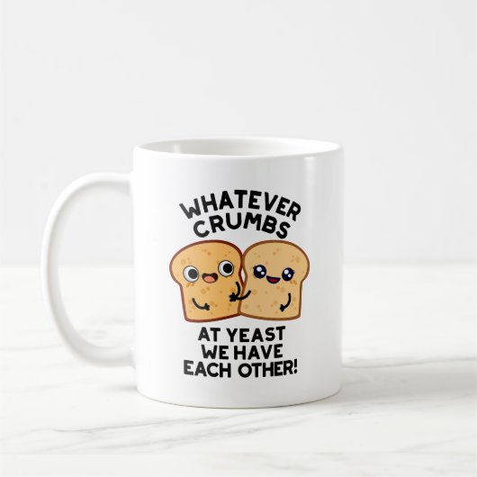 Was auch immer wir essen Brot Puppe Kaffeetasse (Links)