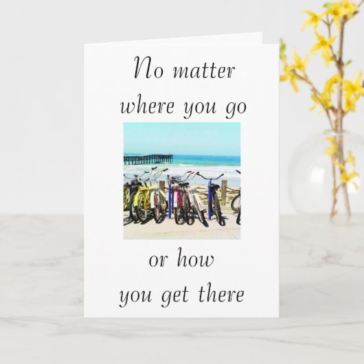 "WAS AUCH IMMER WIR GEHEN ODER WIE WIR DORT SIND" KARTE (Gelbe Blume)