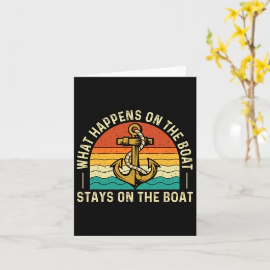 Was auf dem Boot Bleibe - Boot Karte (Gelbe Blume)