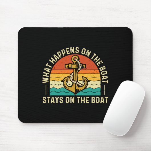 Was auf dem Boot Bleibe - Boot Mousepad (Mit Mouse)