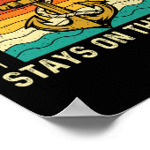 Was auf dem Boot Bleibe - Boot Poster (Ecke)