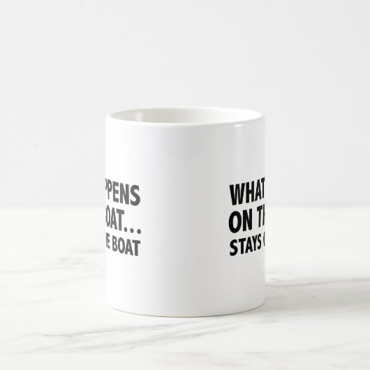 Was auf dem Boot passiert.. Bleibe auf dem Bootkaf Kaffeetasse (Mittel)