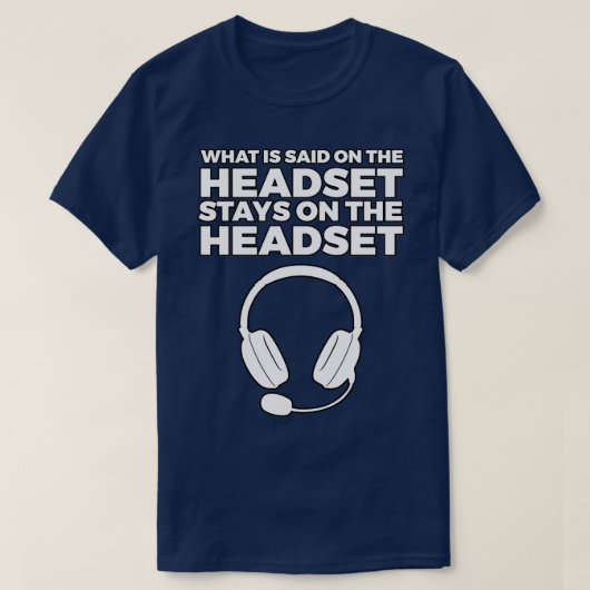 Was auf dem Headset Bleibe wird T-Shirt (Design vorne)