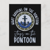 Was auf dem Ponton bleibe Postkarte (Vorderseite)