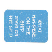 Was auf dem Schiff bleibe - Tür Magnet (Horizontal)