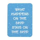 Was auf dem Schiff bleibe - Tür Magnet (Vertikal)