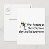 Was auf den Flitterwochen passiert.. Postkarte (Vorne/Hinten)