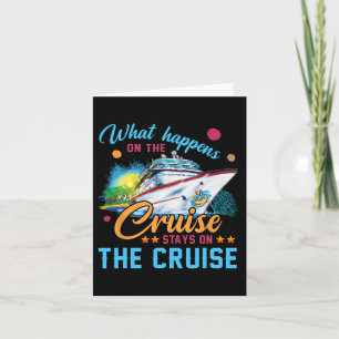 Was auf der Kreuzfahrt Bleibe Karte