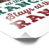 Was auf der Ranch Bleibe Fotodruck (Ecke)