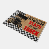 Was auf der Strecke Bleibe Fußmatte (Schrägansicht)