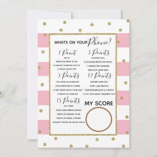 Was auf Ihrem Handy Brautparty Bridge zu sein Einladung (Vorderseite)