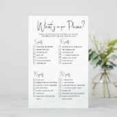 Was auf Ihrem Handy Brautparty Game Green Wash (Stehend Vorderseite)