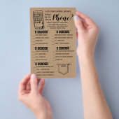 Was auf Ihrem Handy Rustic Brautparty Game Flyer (Handgriff)
