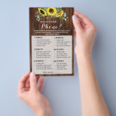 Was auf Ihrem Handy Sonnenblumen Dusche Game Card Flyer (Handgriff)