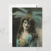 Was auf ihrem Kopf ist Postkarte (Vorne/Hinten)