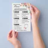 Was auf Ihrem Phone Brautparty Pink Game Card Flyer (Handgriff)