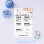 Was auf Ihrem Phone Brautparty Pink Game Card Flyer (Einzeln)