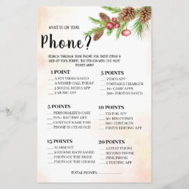 Was auf Ihrem Phone Polterabend Game Card Fly Flyer