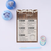 Was auf Ihrem Phone Western Brautparty Game Flyer (Einzeln)