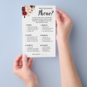 Was auf Ihrem Telefon Marsala Shower Game Card Fly Flyer (Handgriff)