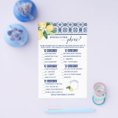 Was auf Ihrem Telefon Mediterranes Duschspiel Flyer (Einzeln)