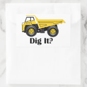 Was? - Aufkleber, glänzend Rechteckiger Aufkleber (Tasche)