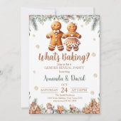 Was backt Gingerbread Geschlechterenthüllung Einladung (Vorderseite)