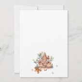 Was backt Gingerbread Geschlechterenthüllung Einladung (Rückseite)