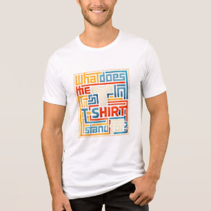 Was bedeutet das T im T-Shirt? Lustig Trendig Tri-Blend Shirt