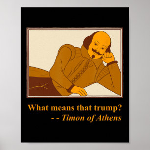 Was bedeutet Trump Timon Athens Shakespeare-Kontin Poster