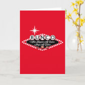 Was bei Bunco geschieht, bleibe an Bunco Spaß Karte (Gelbe Blume)