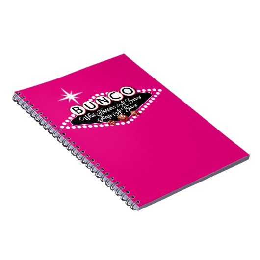 Was bei Bunco geschieht, bleibe an Bunco Spaß Notizblock (Rechte Seite)