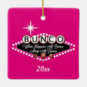Was bei Bunco geschieht Keramikornament (Rückseite)