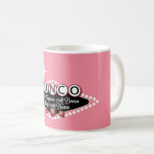 Was bei Bunco passiert, bleibt bei Bunco Kaffeetasse (VorderseiteRechts)