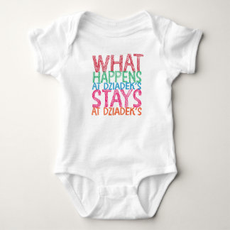 Was bei Dziadeks geschieht, bleibe bei Dziadeks Baby Strampler