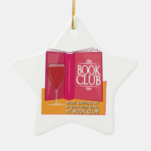 Was bei einem Buchclub passiert Keramikornament