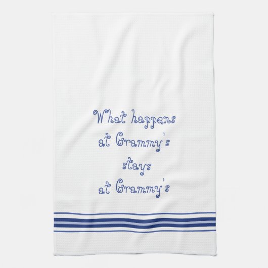 Was bei Grammy Bleibe bei Grammy Geschirrtuch (Vertikal)