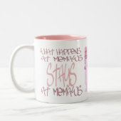 Was bei Memaws geschieht Zweifarbige Tasse (Links)