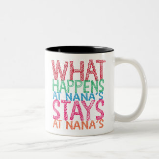 Was bei Nannas geschieht, bleibe bei Nannas Zweifarbige Tasse