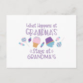 Was bei Oma passiert Postkarte (Vorderseite)